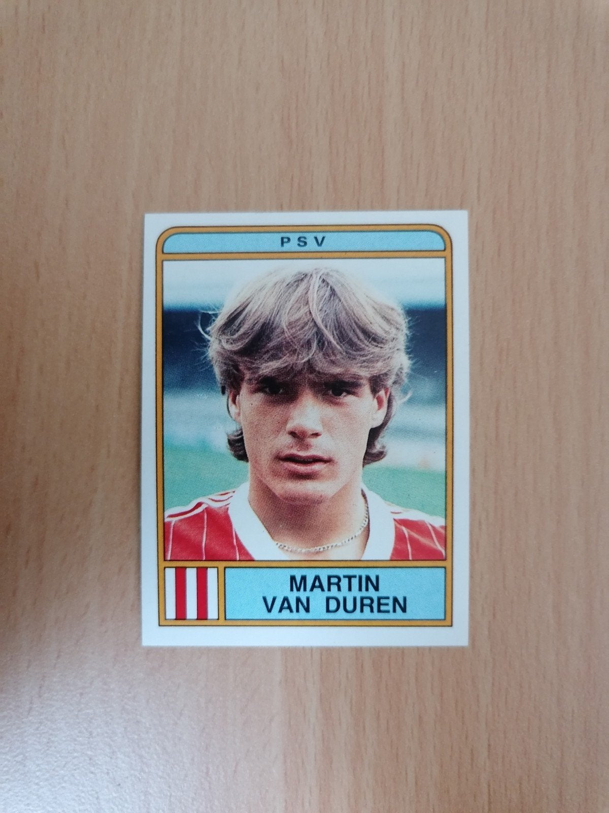 Panini Voetbal 84 #225 Martin van Duren., Ophalen of Verzenden, Zo goed als nieuw, Sticker