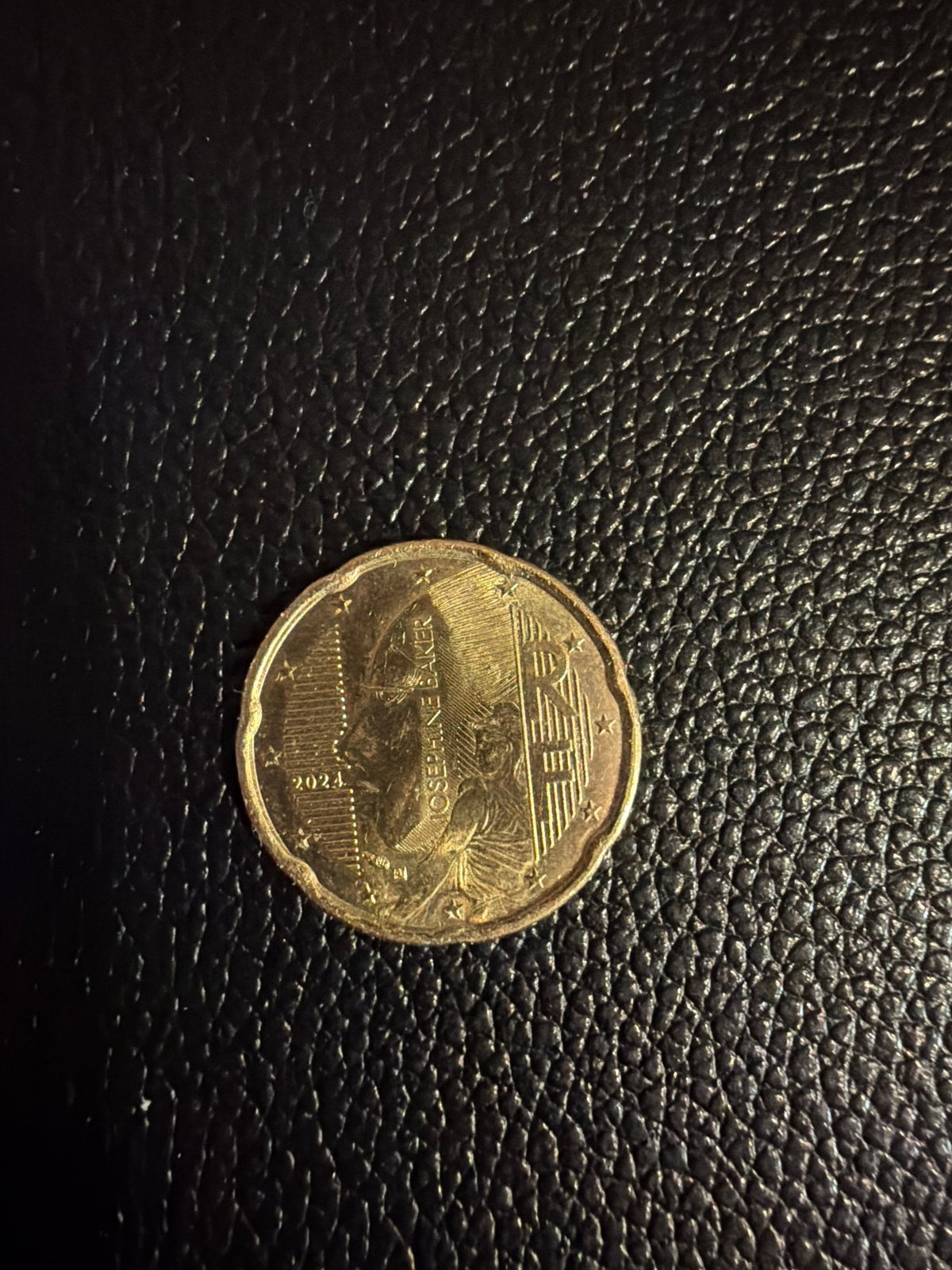 Franse 20 cent herdenkingsmunt Josephine Baker 2024, Ophalen of Verzenden, Frankrijk, 20 cent, Losse munt