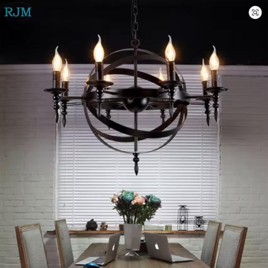 Industriële Spider Chandelier Retro/Vintage (Nieuw in doos), Ophalen, Nieuw, Metaal, Retro vintage industrial