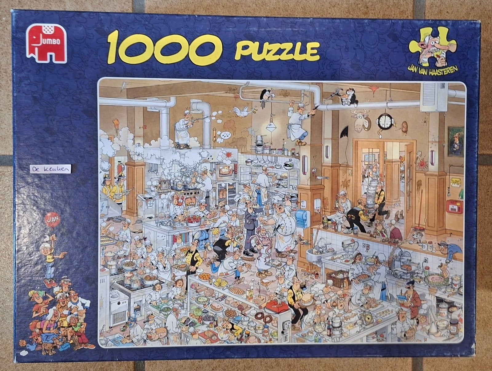 Jan van Haasteren puzzel 1000 stukjes De Keuken, Ophalen of Verzenden, 500 t/m 1500 stukjes, Zo goed als nieuw
