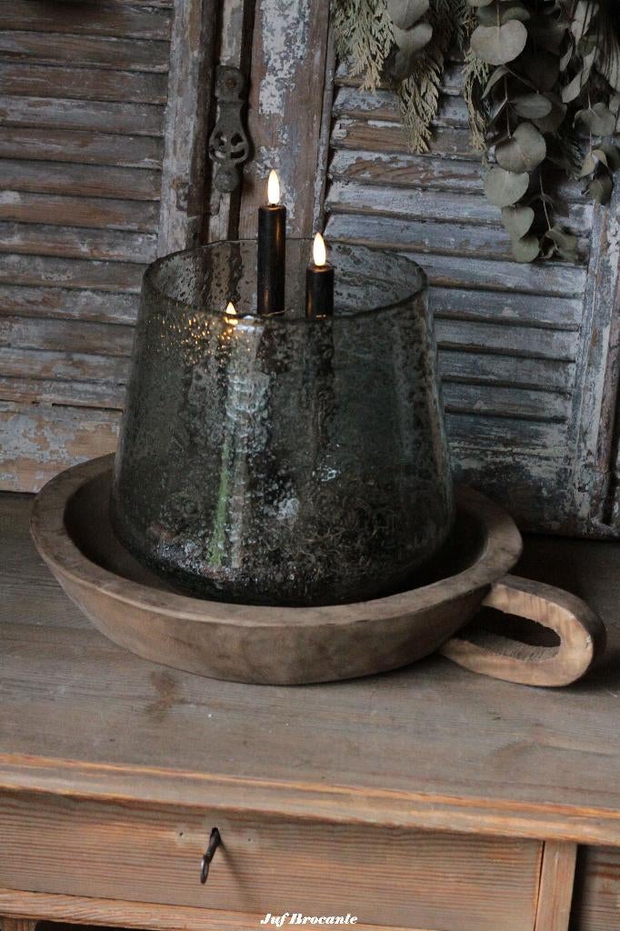 Houten schaal met oor, Www.jufbrocante.nl, Www.jufbrocante.nl, Nieuw, Ophalen of Verzenden