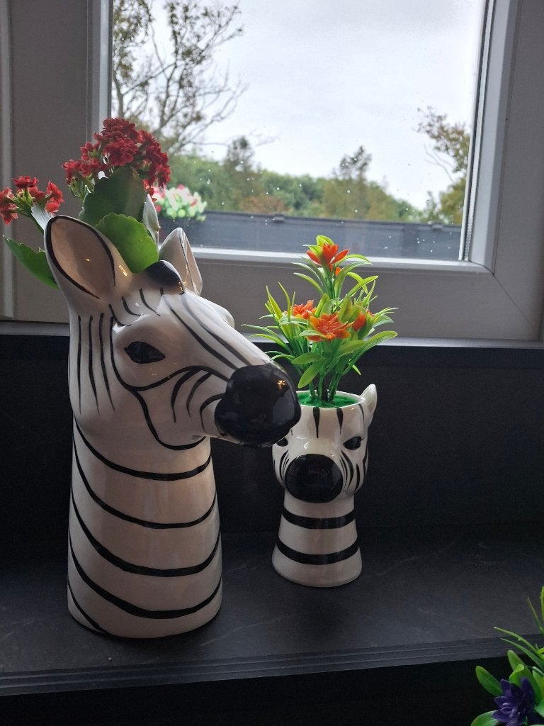 Zebra vaas/beeld, Ophalen, Zo goed als nieuw, Dier