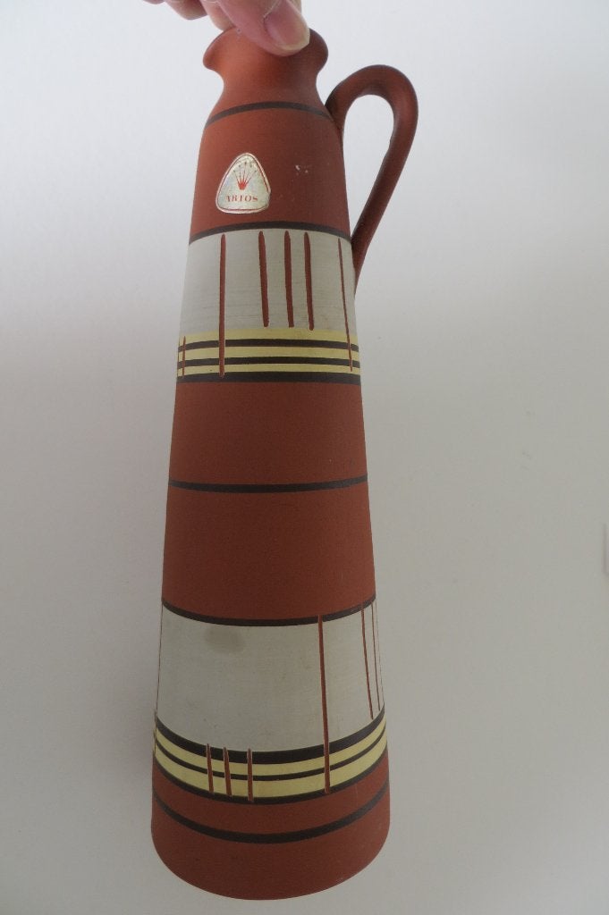 Artos, terracotta Carsten vaas code 401-30, zwart / geel en, Ophalen of Verzenden