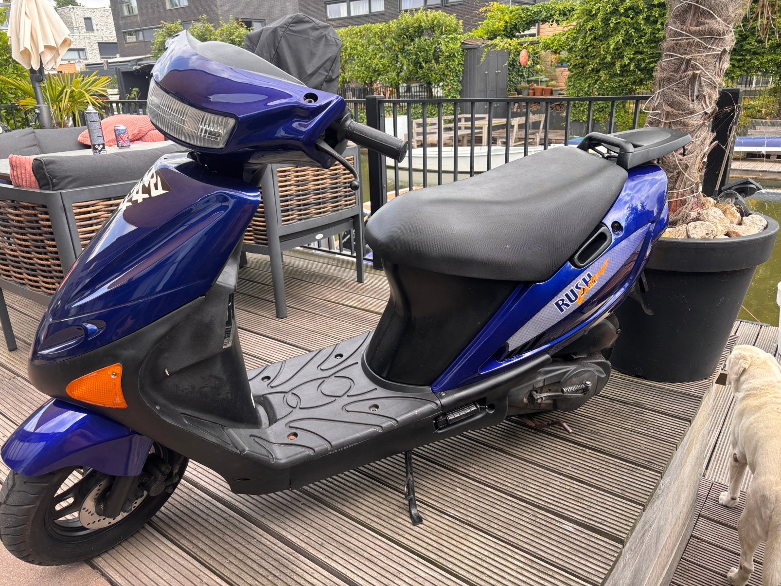 Hyosung rush bromscooter van 2002, Ophalen, Zo goed als nieuw, Benzine