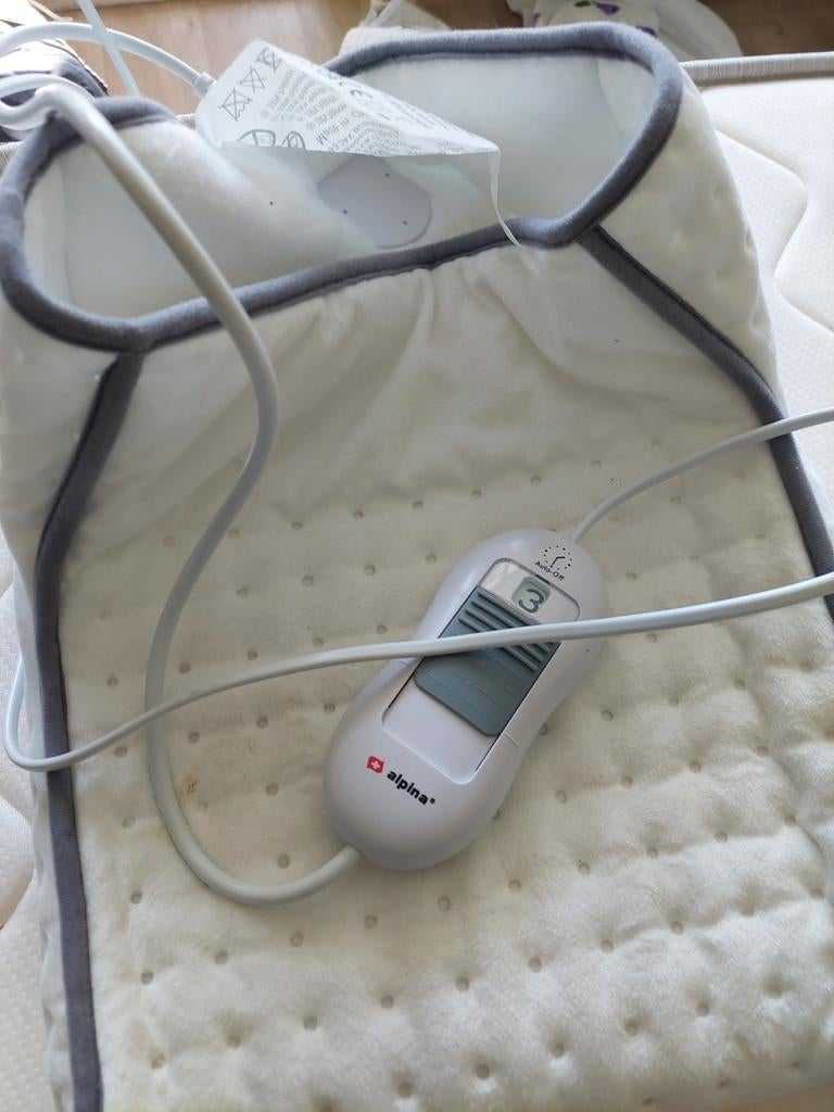 Elektrische Voetwarmer en Onderdeken Set - Heerlijk Warm, Gebruikt, Eenpersoons, Wit, Ophalen of Verzenden