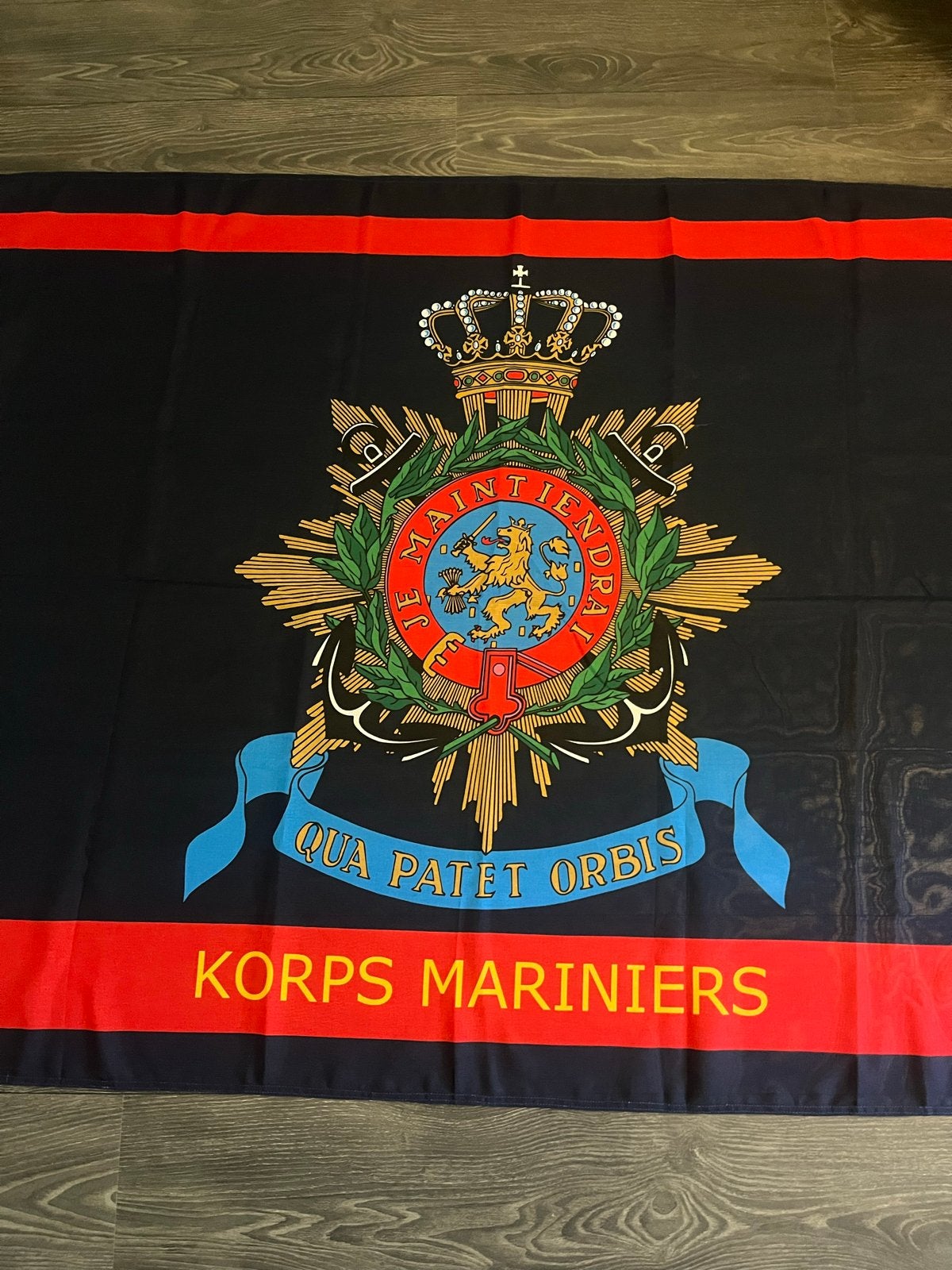 Vlag Korps Mariniers, Ophalen of Verzenden, Marine, Nederland, Vlag of Vaandel