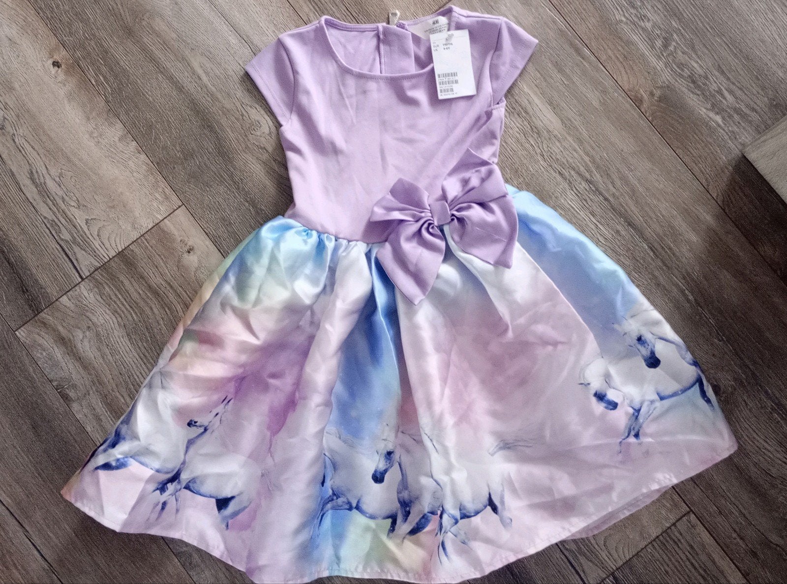 Lila paarden jurk - Nieuw met prijskaartje!, Ophalen of Verzenden, Nieuw, H&M, Meisje