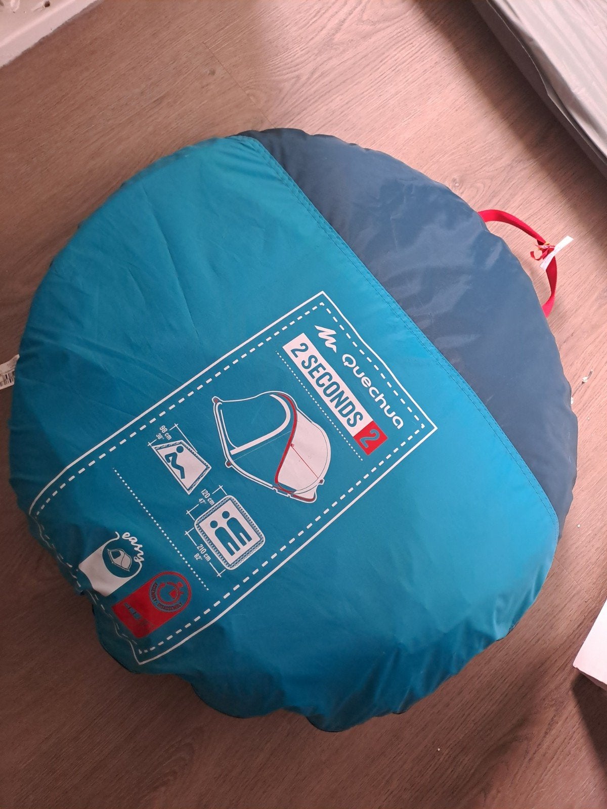 Quechua 2 Seconds 2 persoons pop-up tent, Caravans en Kamperen, Tenten, Ophalen of Verzenden, Tot en met 2