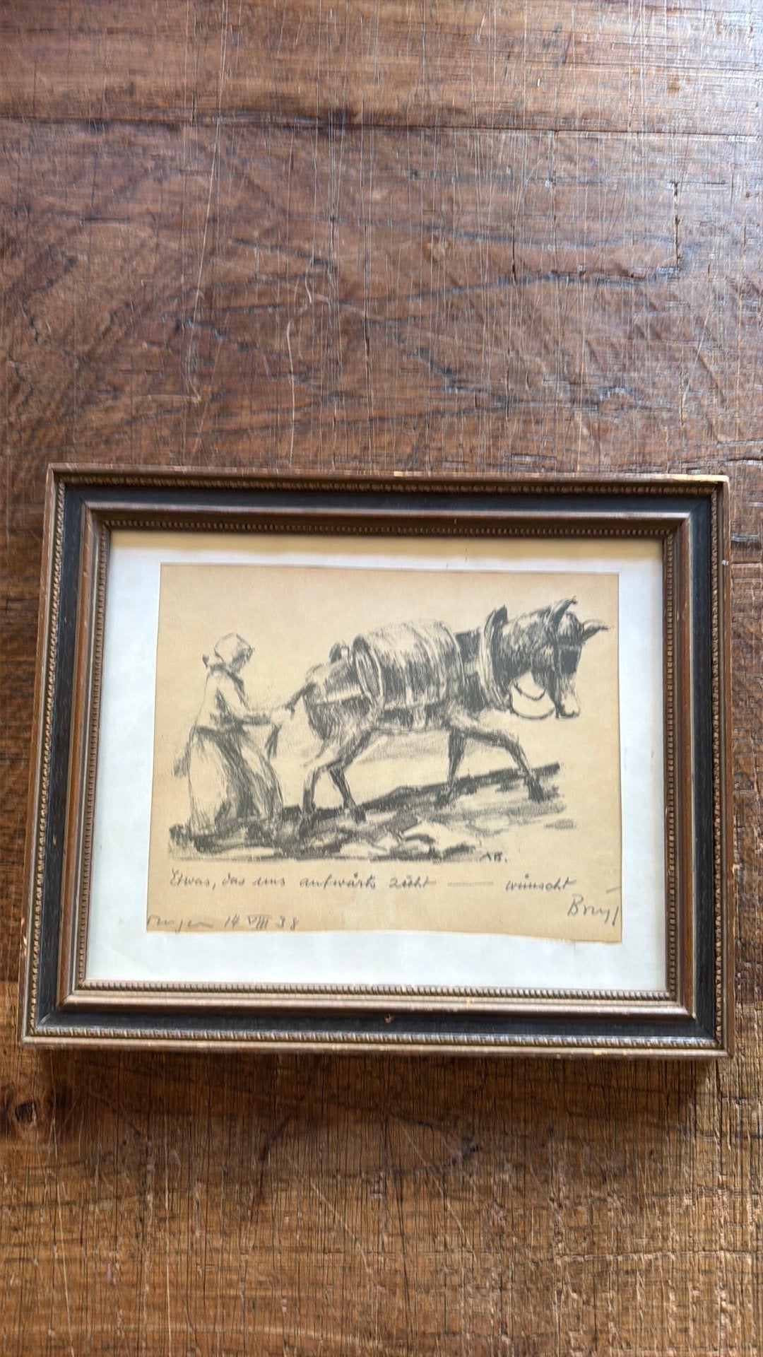 Antieke tekening, Ophalen of Verzenden