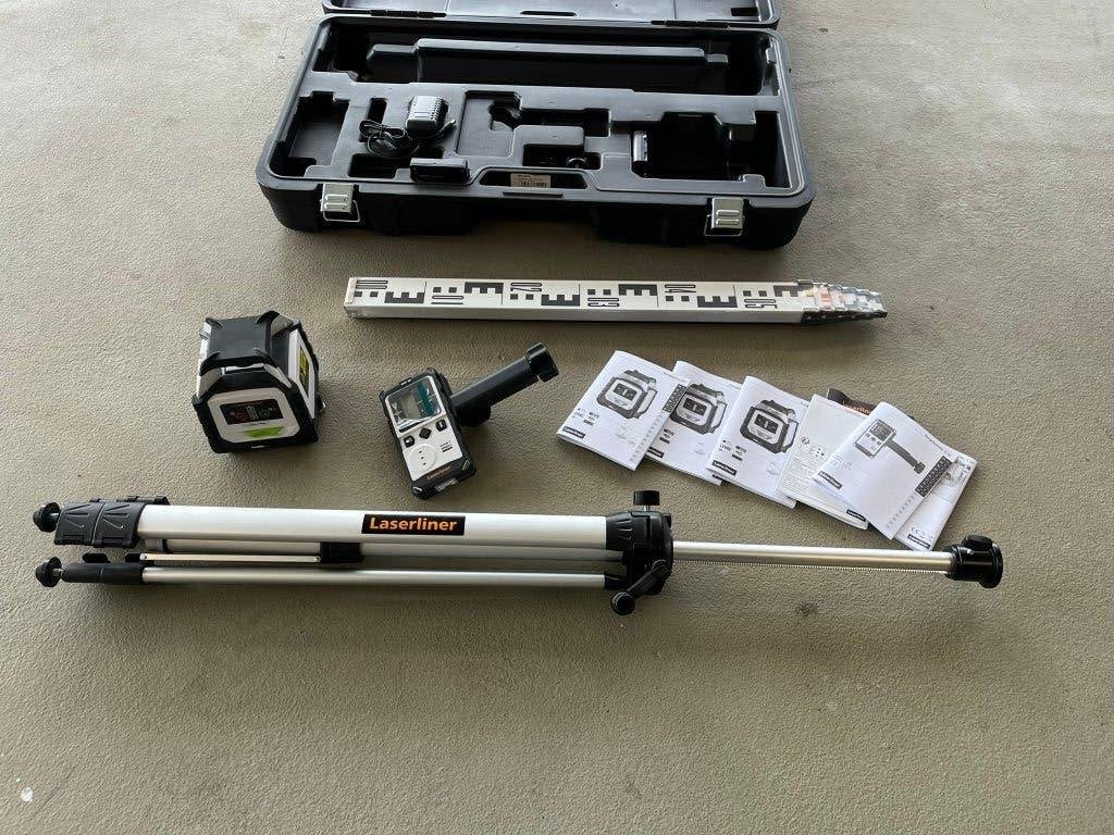 Laserliner DuraPlane G360 Set 175 cm met handontvanger NIEUW, Ophalen, Nieuw, Afstand