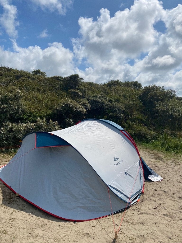 Quechua driepersoons 3 fresh and black tent, Ophalen, Gebruikt, Tot en met 3