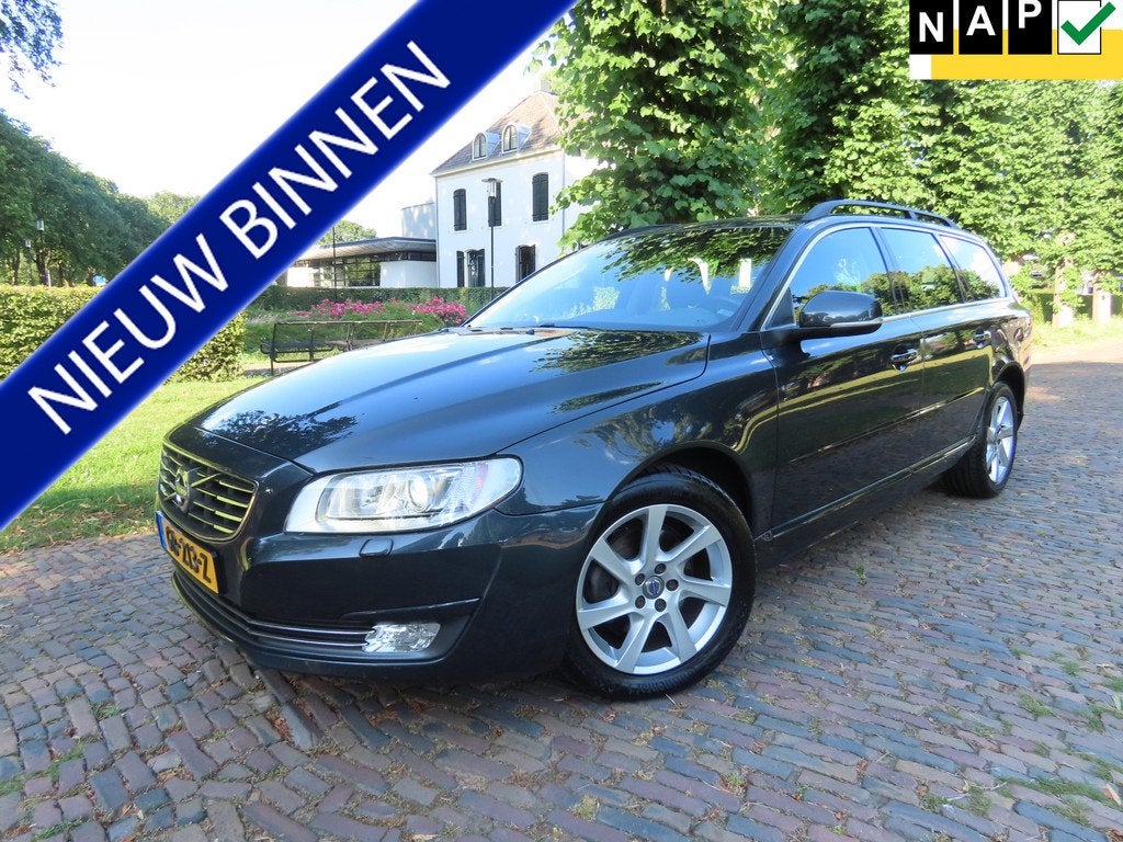 Volvo V70 1.6 T4 Nordic+ Automaat 180 PK! Leer Stoelverwarmi, Auto's, Euro 5, Zwart, 4 cilinders, 179 pk