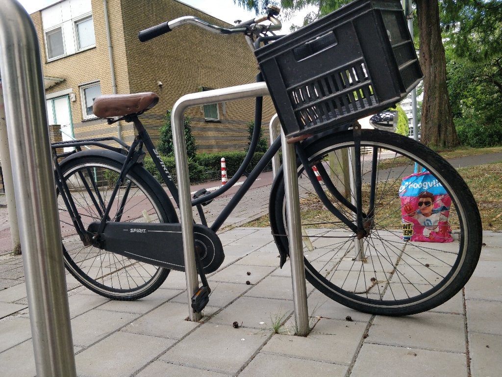 matzwarte omafiets ,merk spirit , met terugtraprem, Fietsen en Brommers, Fietsen | Dames | Omafietsen, Ophalen, Terugtraprem, Spirit