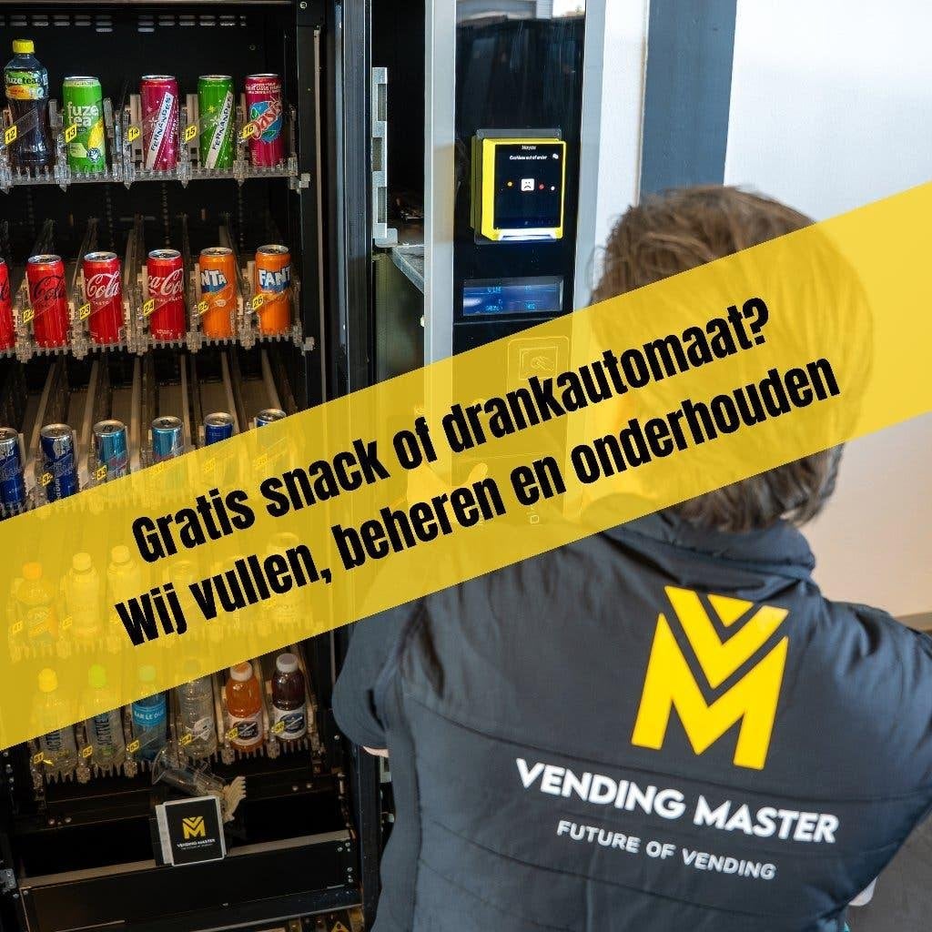 Gratis Snack- & Drankautomaat | Full Service Vending, Verzamelen, Ophalen, Vending Master, Info@vendingmaster.nl, Zo goed als nieuw