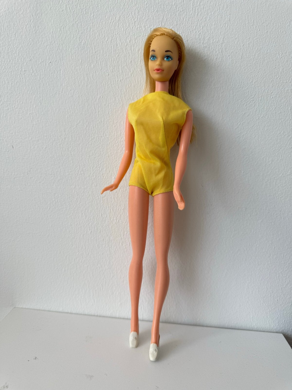 Vintage Mattel Barbie #8587 Steffie-gezicht geel badpak, Ophalen of Verzenden, Gebruikt, Pop