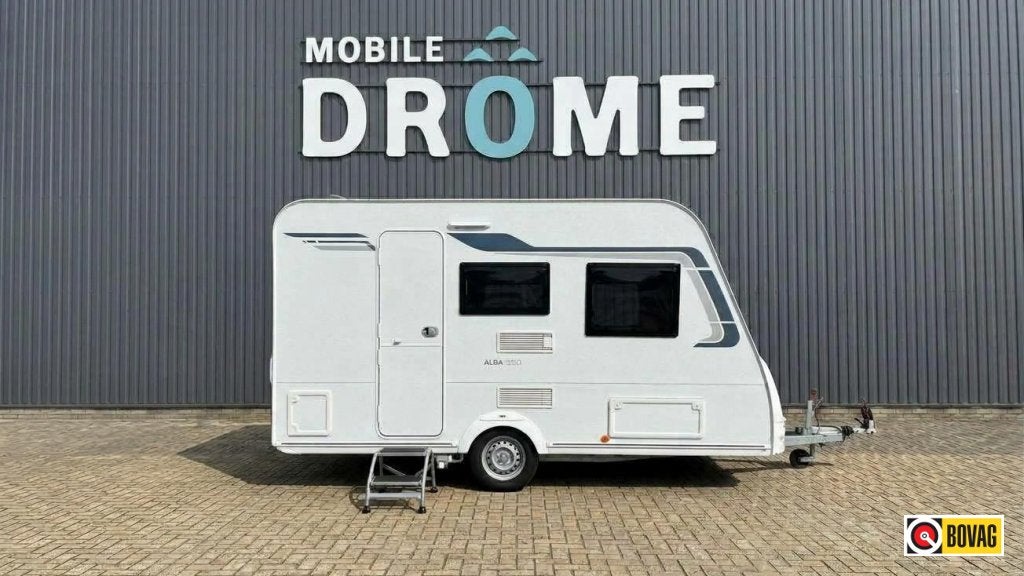 Caravelair Alba 390 inclusief volledige inventaris, Caravans en Kamperen, Serviceluik, Bedrijf, Treinzit, 4 tot 5 meter