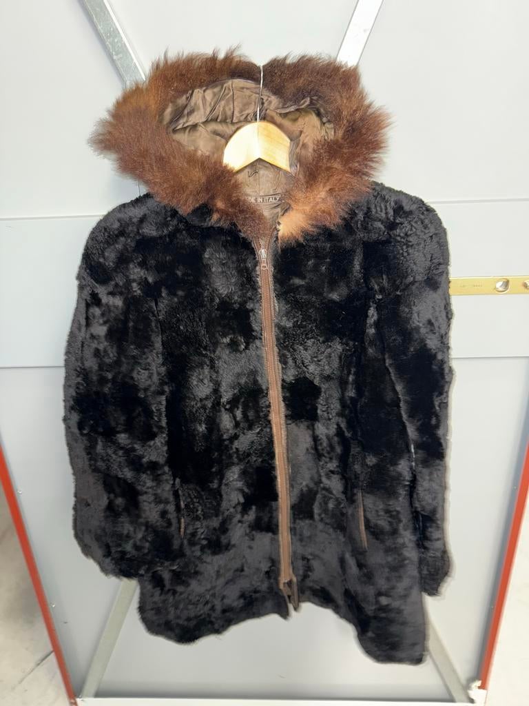 Kwalitatieve Bontjas - Echt Bont - Made in Italy, Ophalen of Verzenden, Zo goed als nieuw, Maat 38/40 (M), Zwart