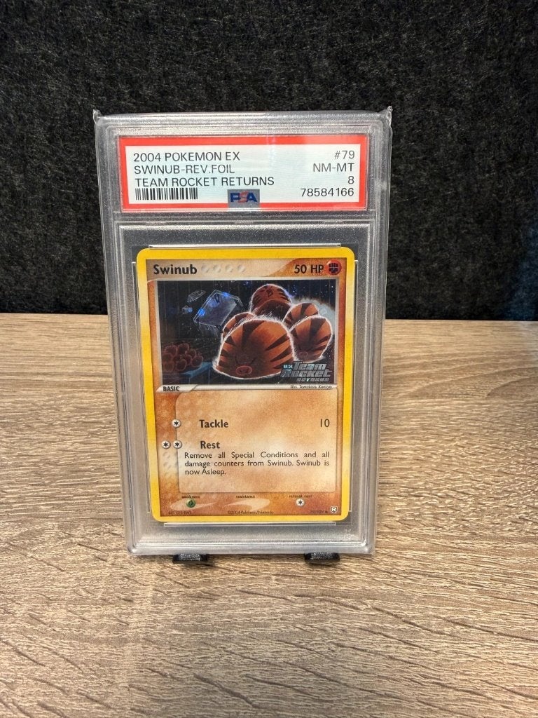 Pokémon | Swinub | Reverse Holo | Psa 8 | 79/109 | 2004, Hobby en Vrije tijd, Verzamelkaartspellen | Pokémon, Zo goed als nieuw