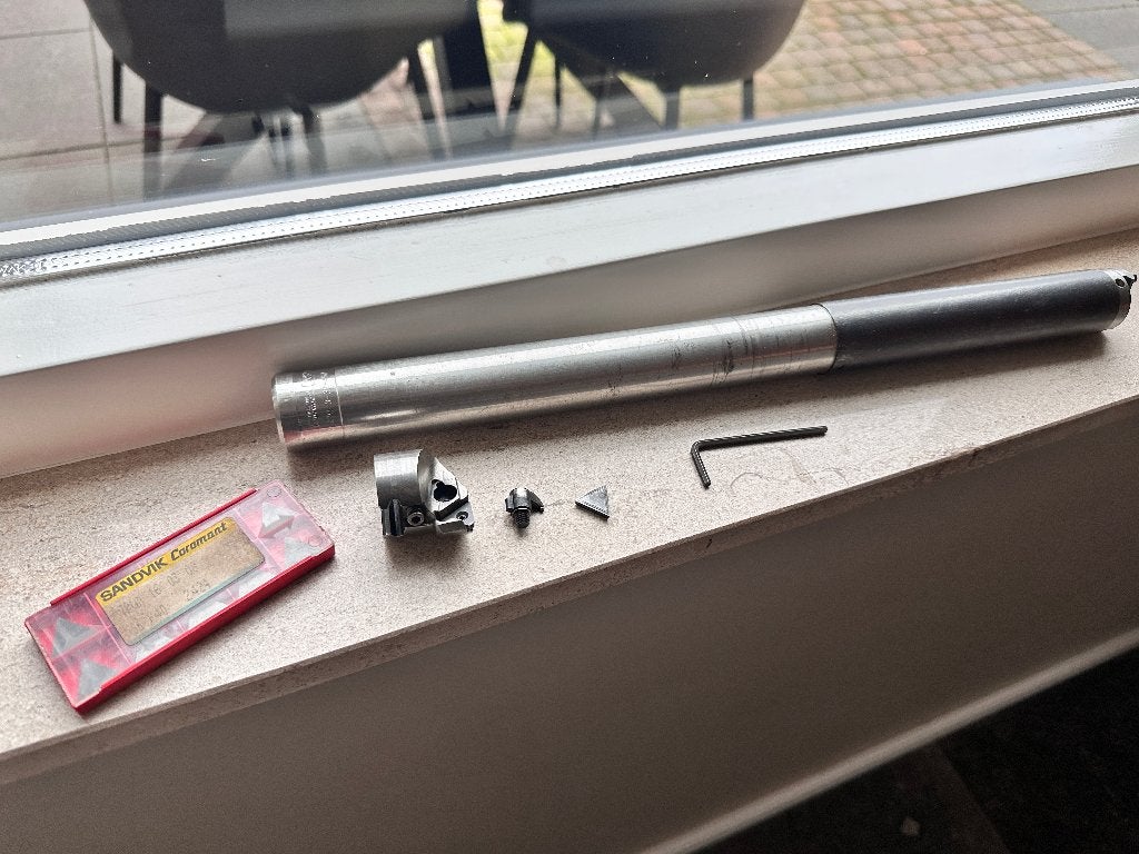 Sandvik trillingsdempende baar/beitel - 32x450 - Silent Tool, Doe-het-zelf en Verbouw, Ophalen of Verzenden, Gebruikt, Onderdeel