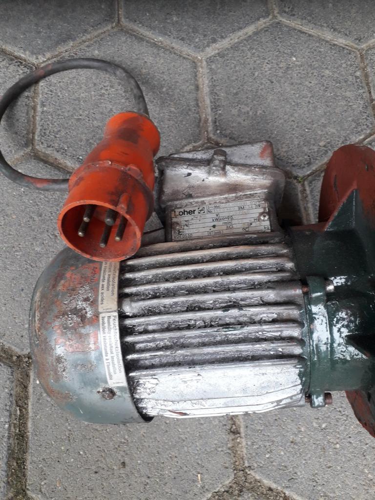380V krachtstroom  moter loher, Ophalen
