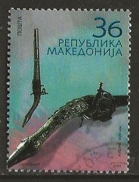 Macedonie 12, pistool, Verzenden, Overige landen, Gestempeld