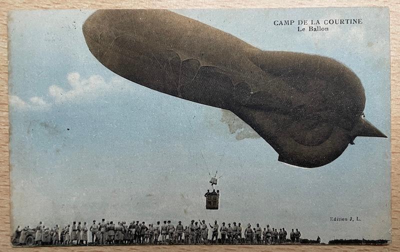 fr 1929 militraire kamp La Courtine Ballon luchtschip, Verzenden, 1920 tot 1940, Gelopen, Overige thema's