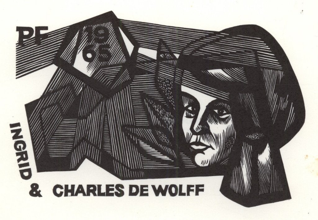 0166 Ex Libris Nederland : Cees Andriessen, 1964, Verzenden, Ex libris