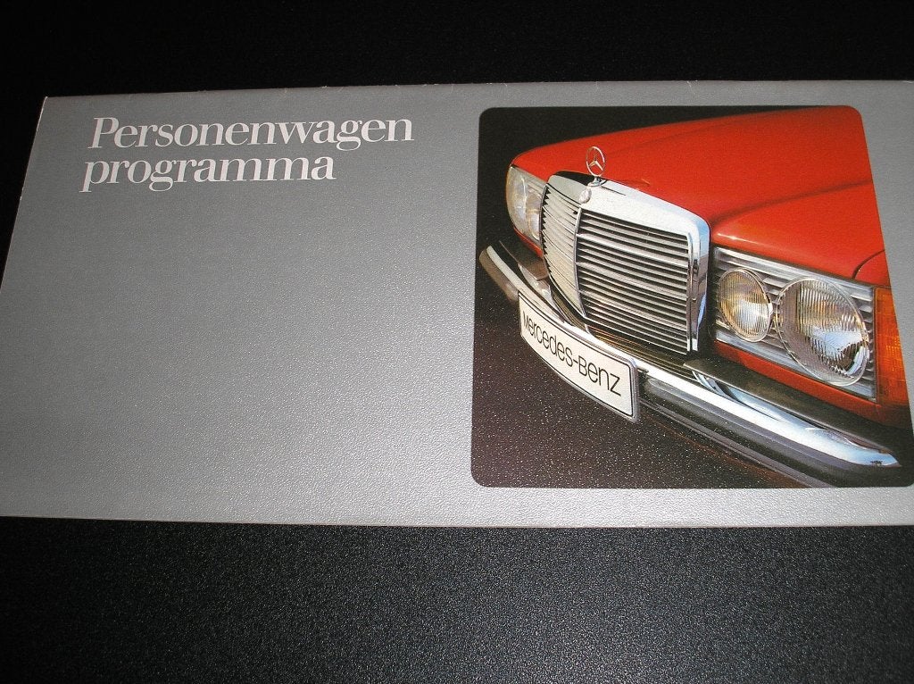 Mercedes-Benz personenwagenprogramma, september 1976, Ophalen of Verzenden, Gelezen, Mercedes