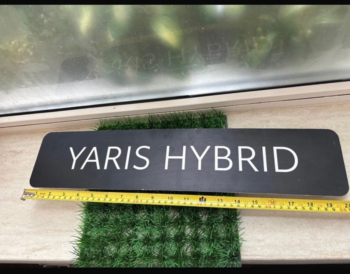 Toyota Yaris Hybrid auto bord decoratie zwart, Ophalen of Verzenden, Zo goed als nieuw