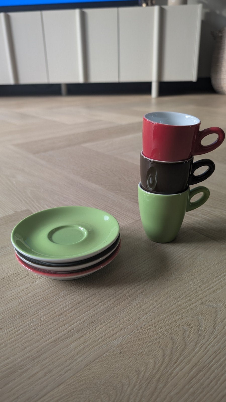 Walküre vintage koffie kopjes en schotel, Ophalen, Porselein, Overige stijlen, Kop(pen) en/of Schotel(s)