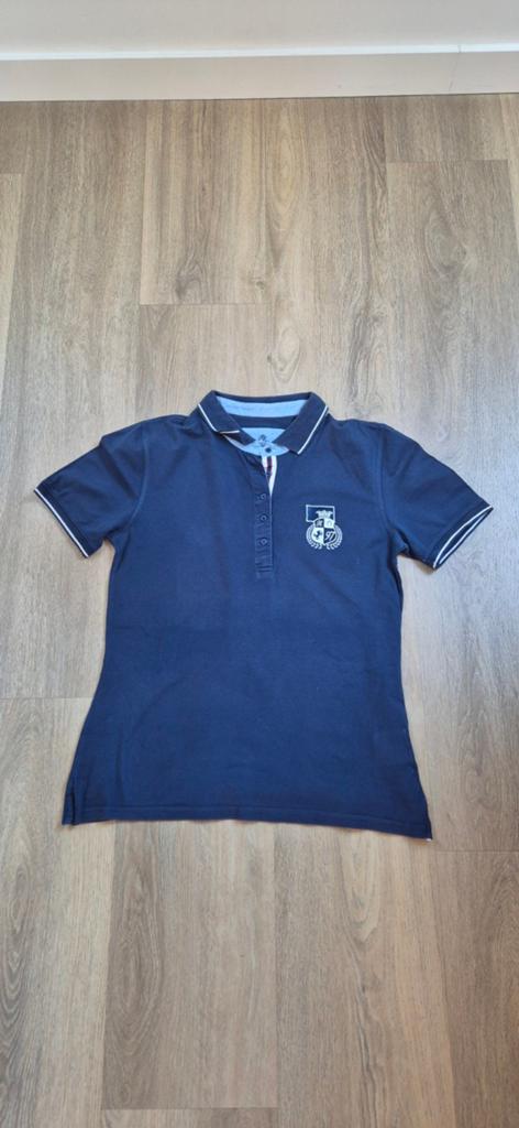 Donkerblauwe polo, human nature, maat L, Blauw, Maat 42/44 (L), Ophalen of Verzenden, Korte mouw