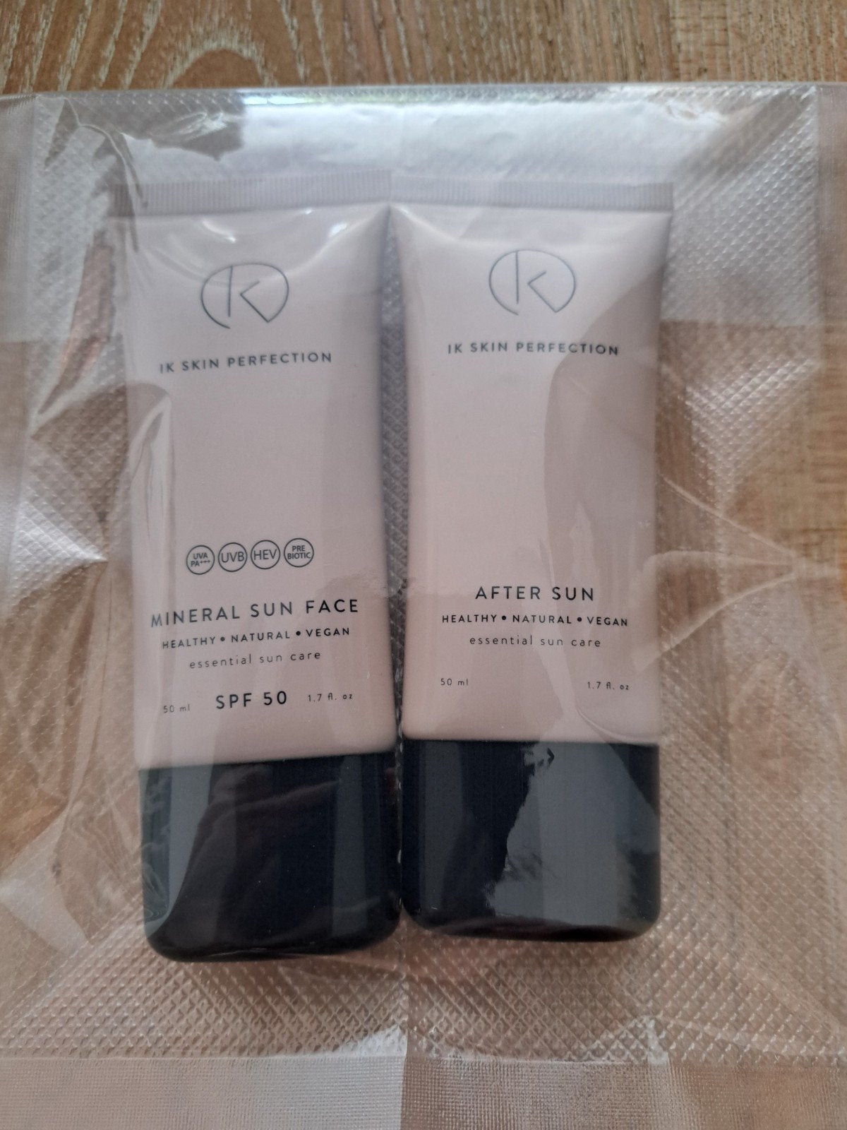 IK Skin Perfection Sun Face SPF 50 & After Sun Set, Ophalen of Verzenden, Nieuw, Gehele gezicht, Verzorging