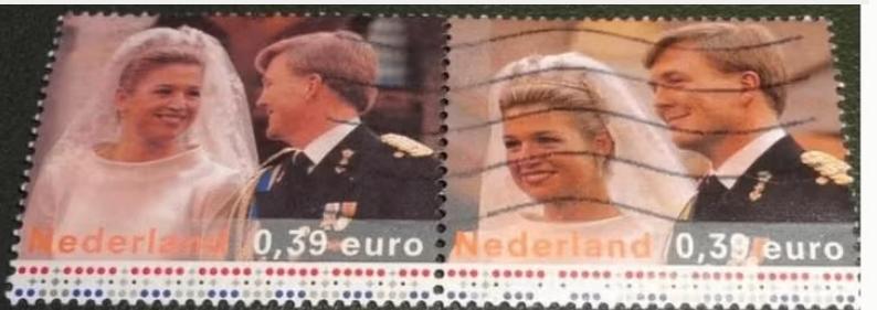 Koninklijke Familie - Paar 2274 en 2275 - 2004 - Huwelijk, Verzenden, Na 1940, Gestempeld