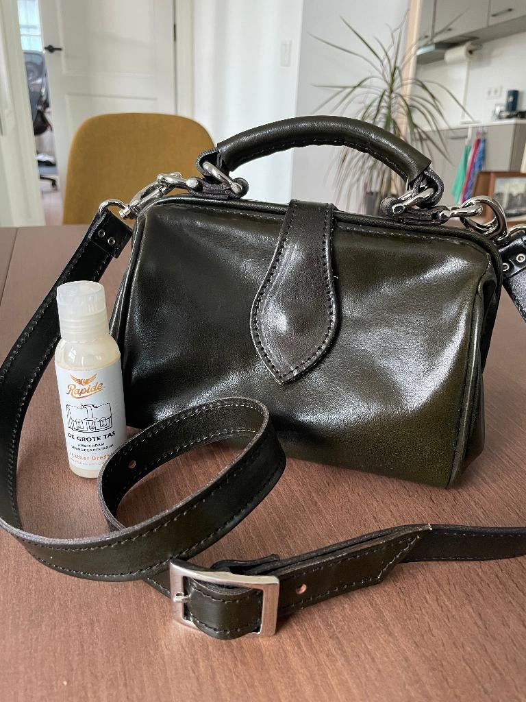 Small Doctor Purse - Mutsaers Leren Tas Handgemaakt, Ophalen of Verzenden, Nieuw, Groen, Schoudertasje