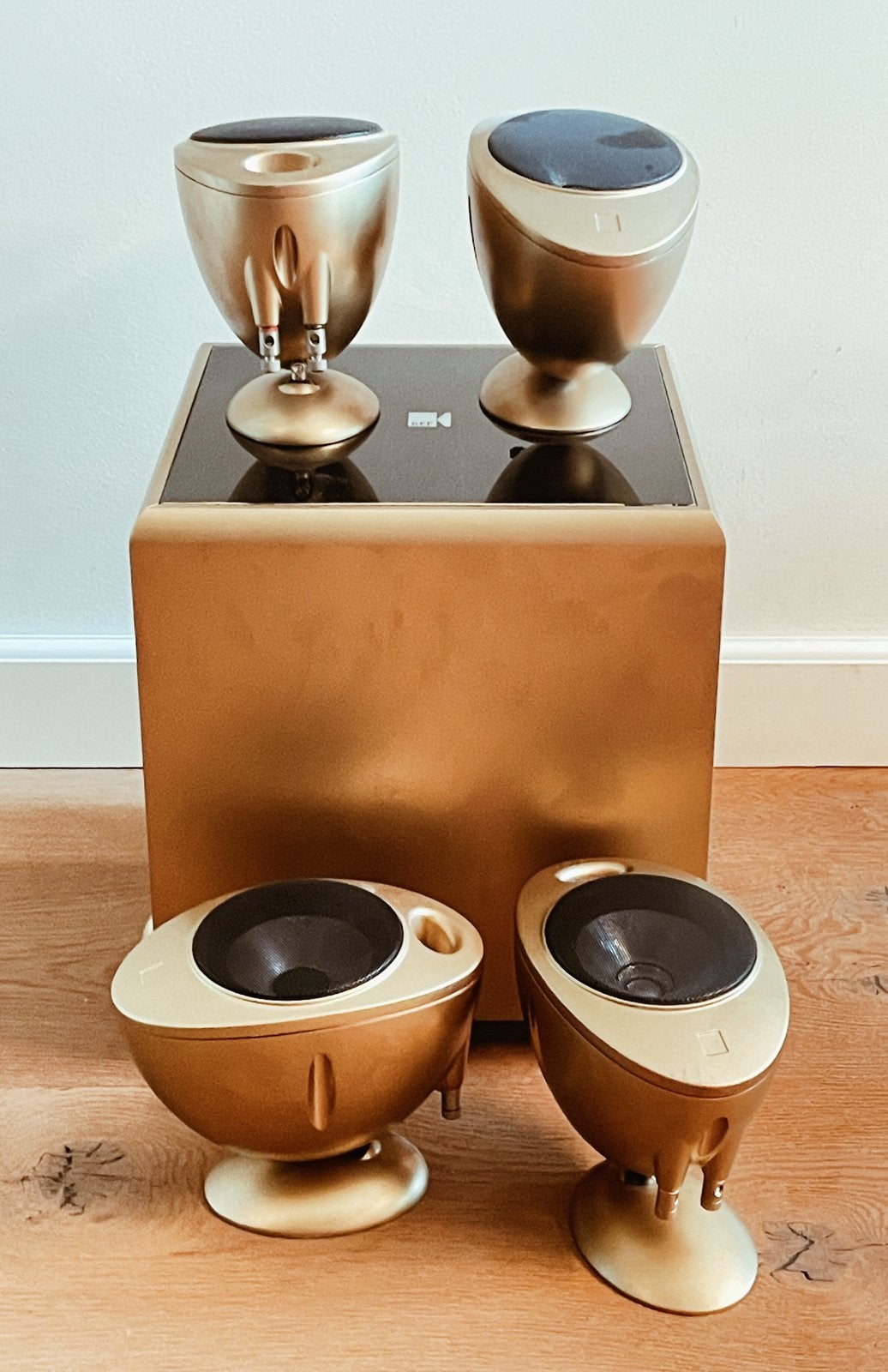 KEF Gold Home Cinema Set + Philips Cineos receiver + Beamer, 70 watt of meer, Ophalen, Overige merken, Gebruikt