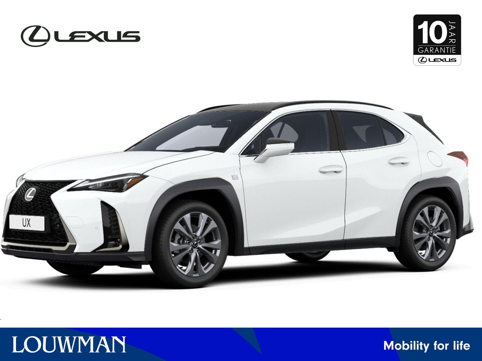 Lexus UX 300h Ultimate Edition | ACTIE | Inruil & Voorraad B, Auto's, Lexus, Zwart, 4 cilinders, Wit, Leder