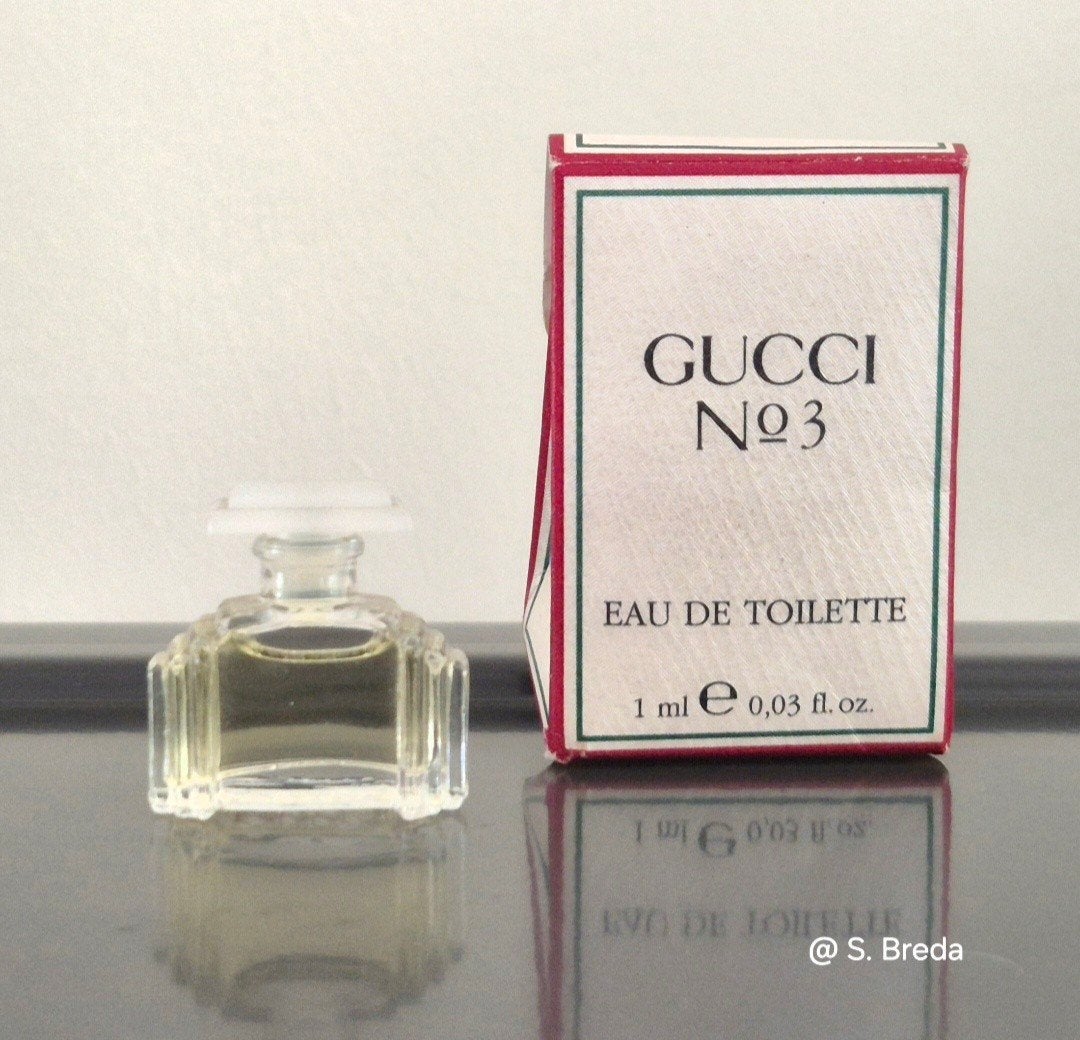 Gucci - No. 3 - miniatuur met doosje, Ophalen of Verzenden, Zo goed als nieuw, Miniatuur, Gevuld