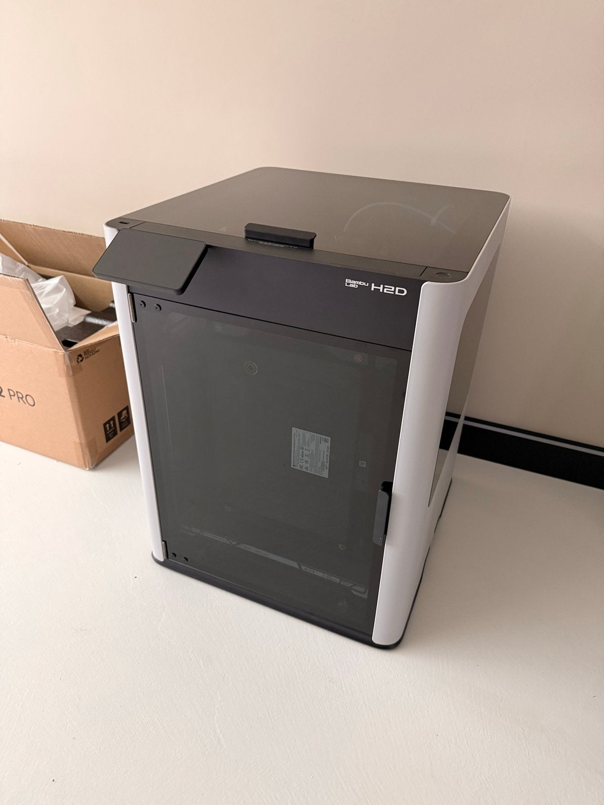 Bambolab H2D 3D-printer, Ophalen, Ingebouwde Wi-Fi, Zo goed als nieuw, Filament