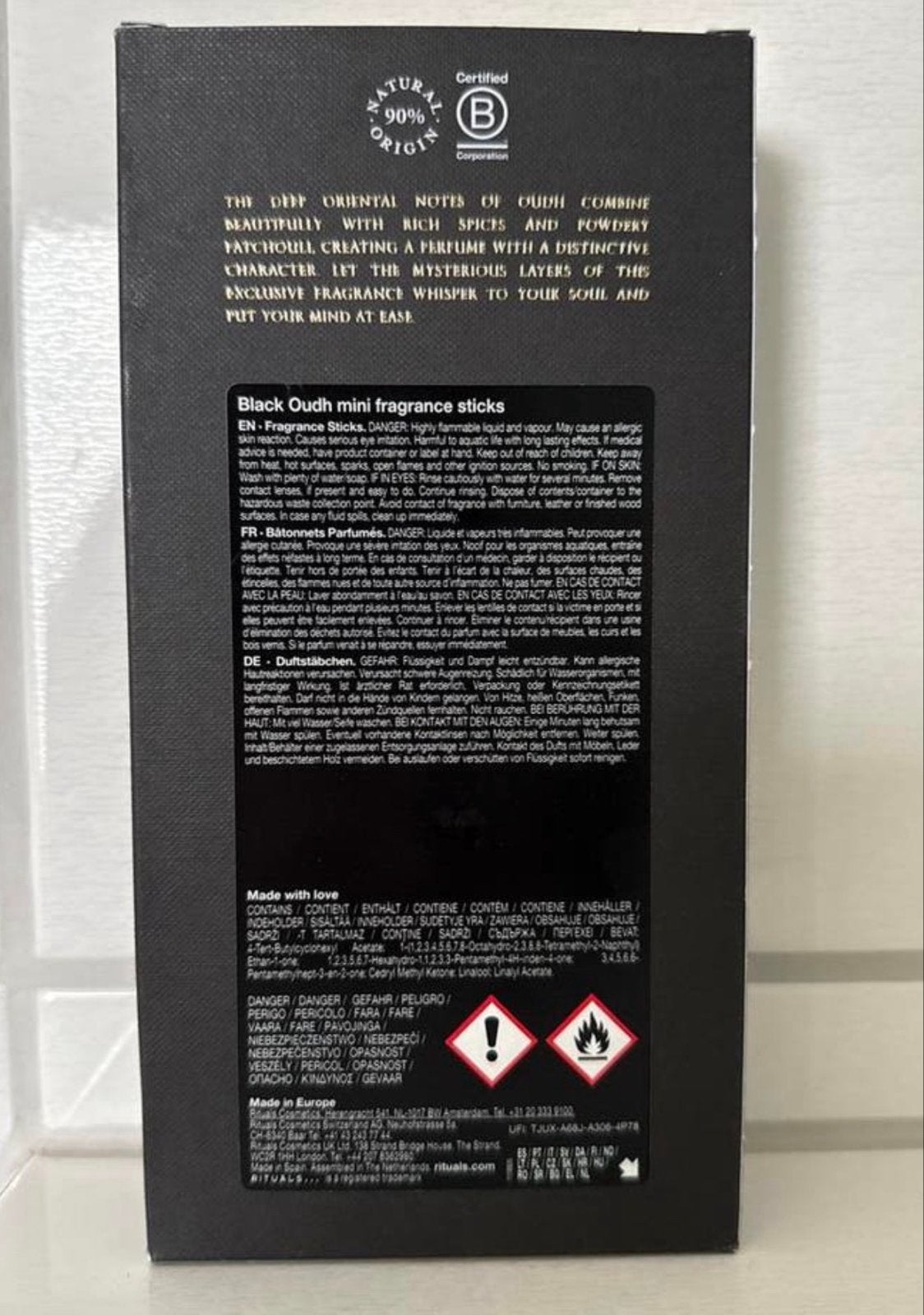 Rituals Black Oudh Geurstokjes 100ml - Nieuw & Zeldzaam, Huis en Inrichting, Woonaccessoires | Overige, Nieuw, Ophalen of Verzenden