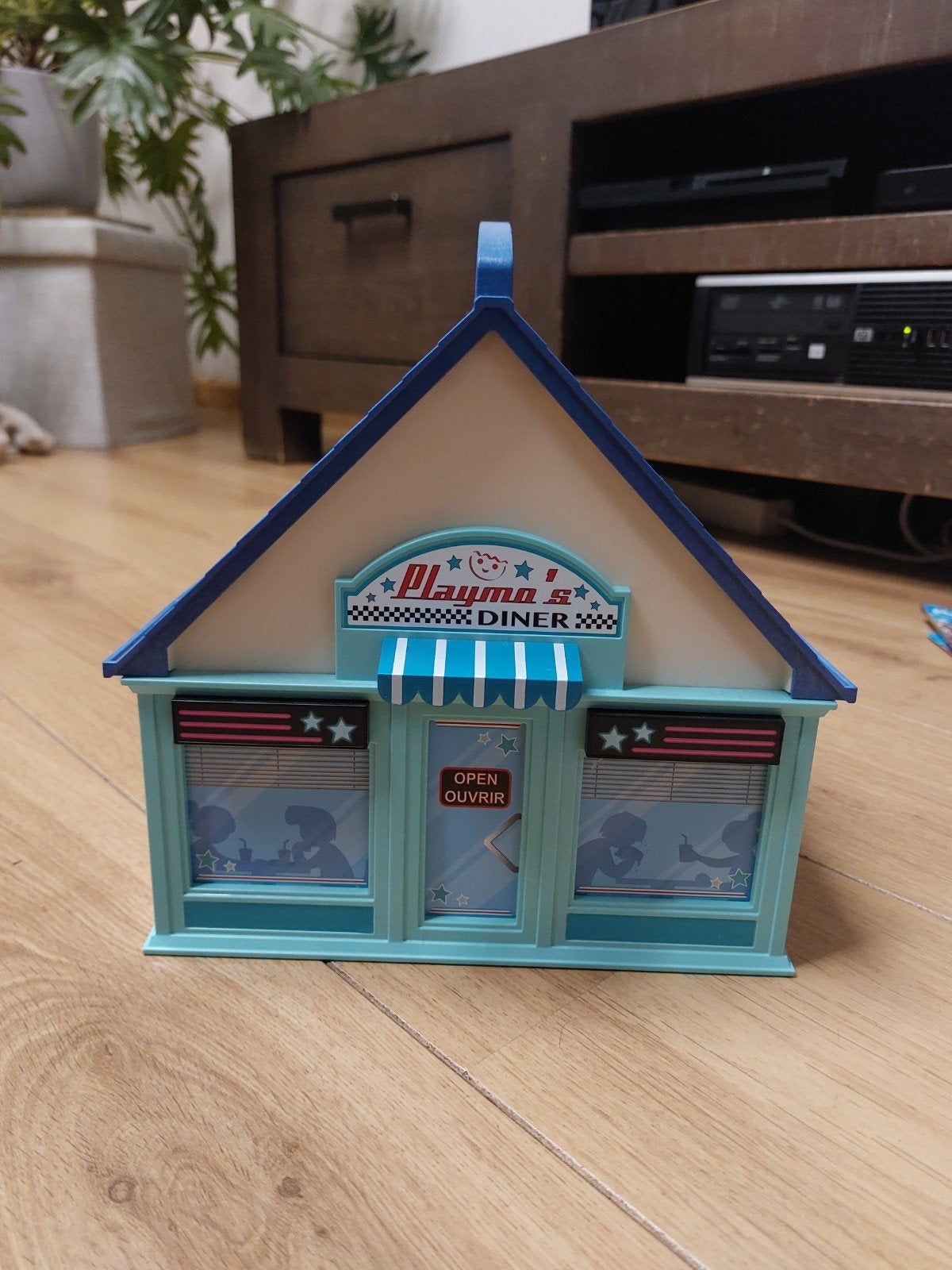 Playmobil Restaurant en Speeltuin set, Ophalen, Gebruikt, Gebouw, Complete set