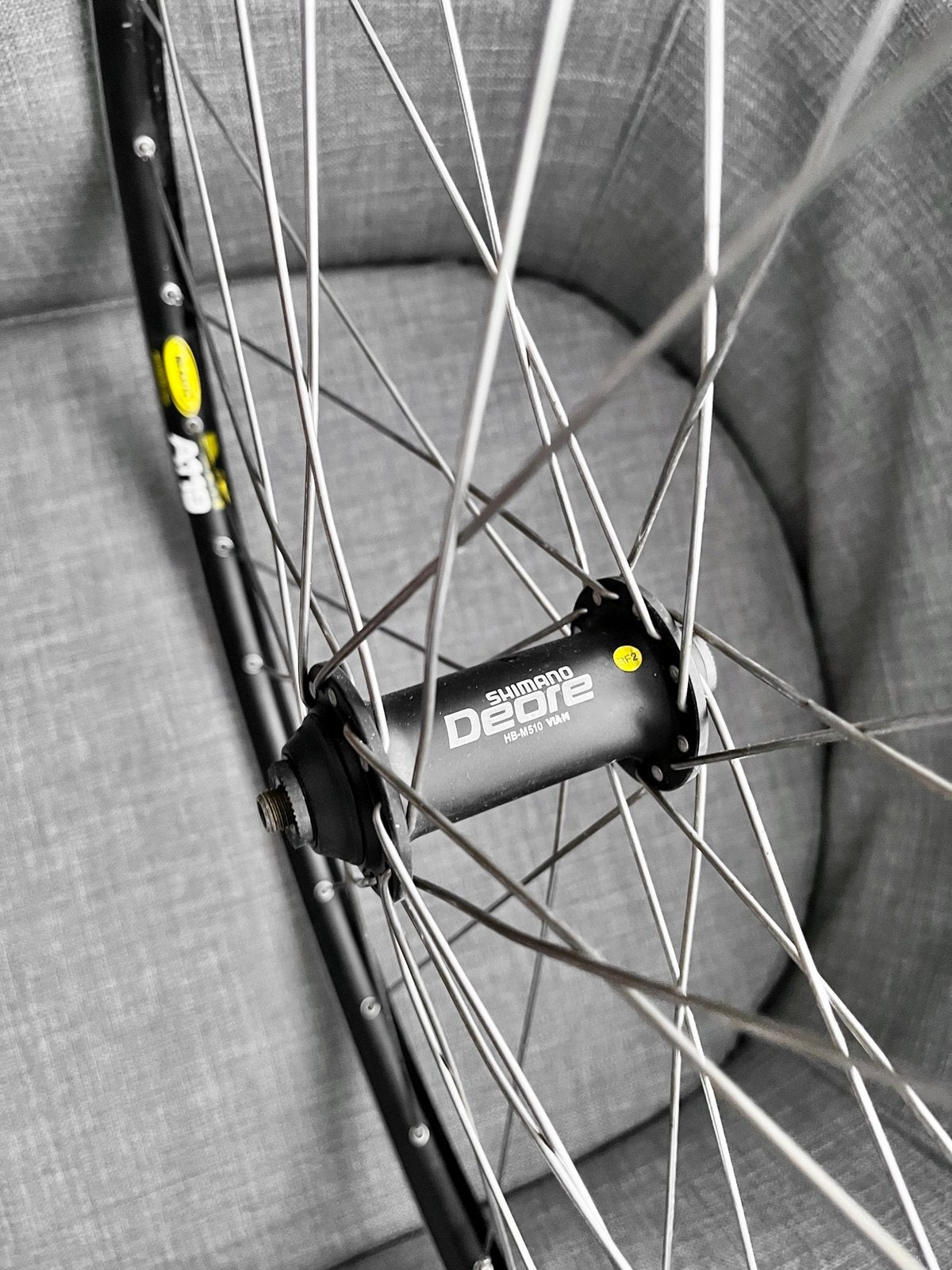 Voorwiel Shimano Deore HB-M510 / Mavic A119 – ETRTO 622-19, Fietsen en Brommers, Fietsonderdelen, Ophalen, Zo goed als nieuw, Wiel