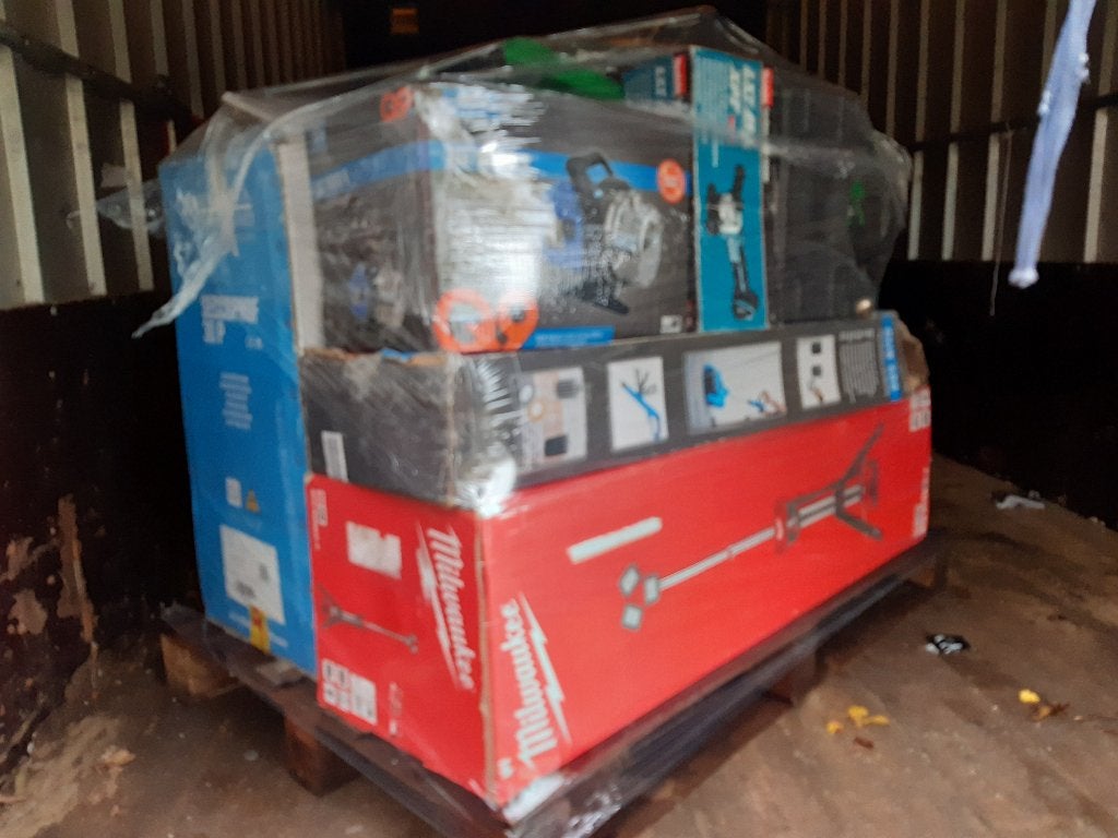pallets gereedschappen retourgoederen uitverkoop, Ophalen of Verzenden, Zo goed als nieuw