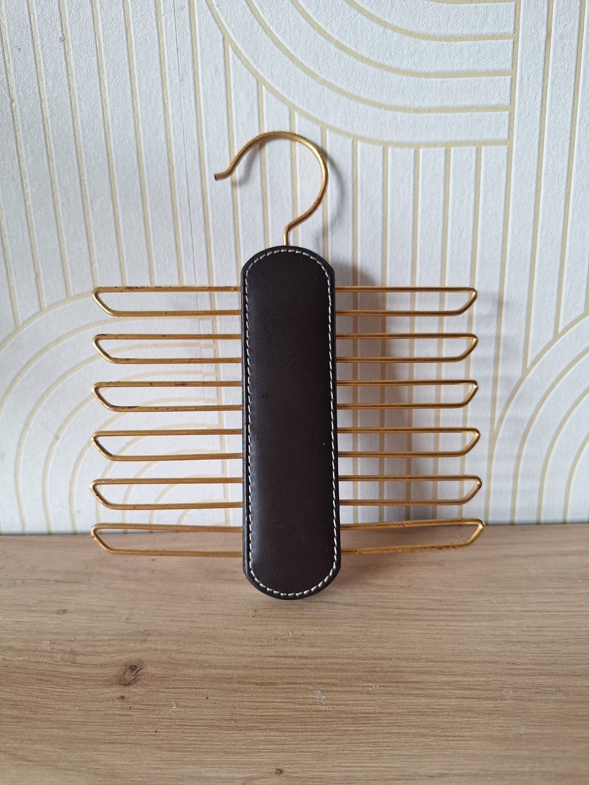 Vintage Stropdassen hanger Cairon, Ophalen of Verzenden, Zo goed als nieuw, Bruin, Effen