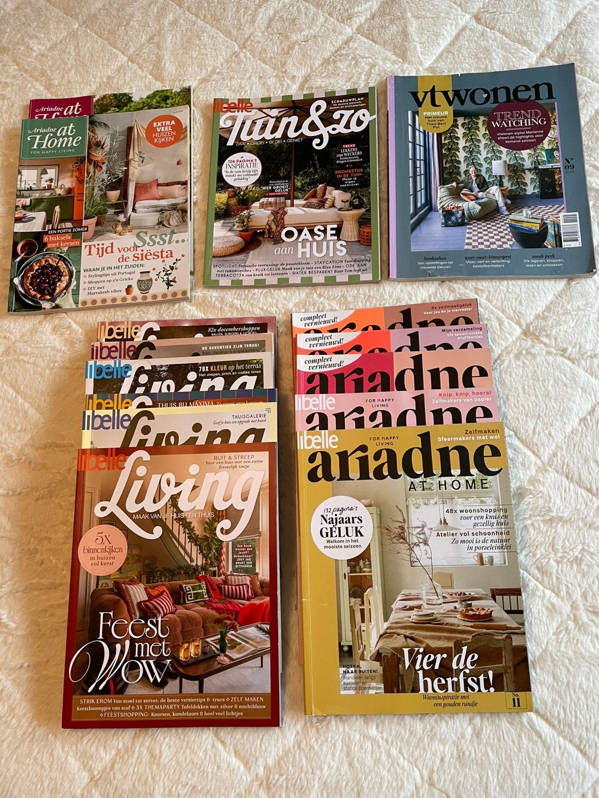 15 brocante recente woonbladen, Boeken, Ophalen of Verzenden, Zo goed als nieuw, Damesbladen