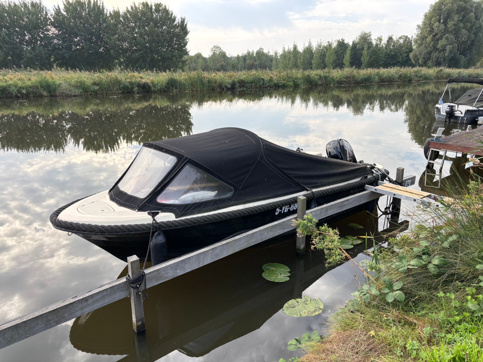 Wiedesloep 510 mercury 25pk injectie incl. Kanteltrailer, 5 m, Buiskap, 2 m, 40 cm