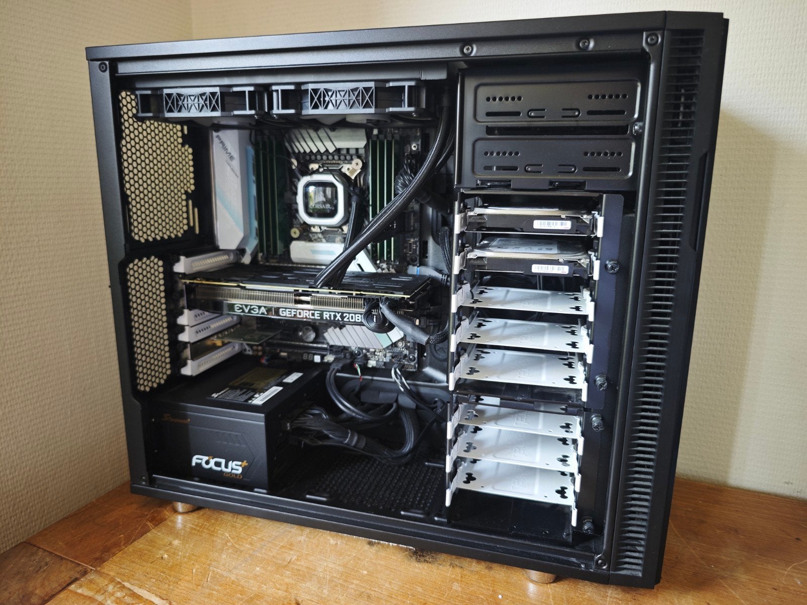 Game PC I9 10900X RTX 2080Ti 32GB DDR4 2x SSD 2x HDD W11, Zelf gebouwde pc, Onbekend, Ophalen of Verzenden, Zo goed als nieuw