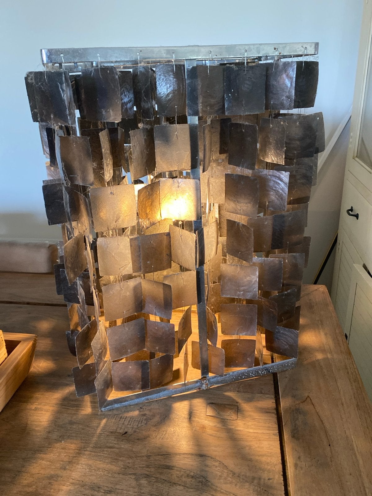 Unieke schelpenlamp - sfeervolle verlichting, Bohemian, Overige merken, Gebruikt, Natuurlijk materiaal