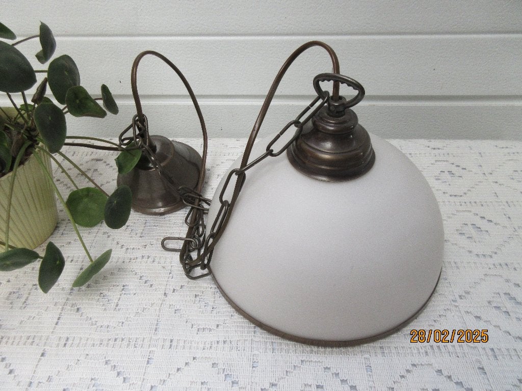 hanglamp / hallamp hal lamp, Ophalen of Verzenden, Zo goed als nieuw, Glas