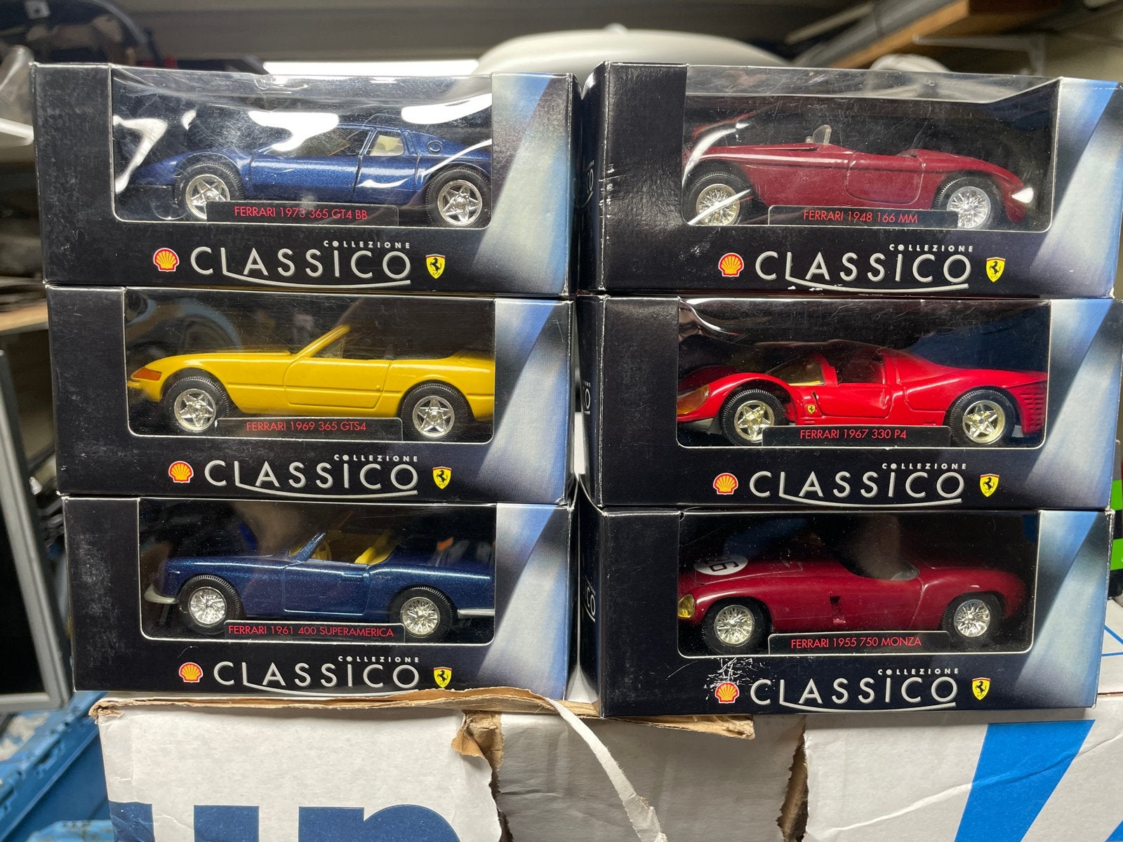 6x Ferrari Classico Shell Modelauto's - Nieuw in doos, Ophalen of Verzenden, Nieuw, Auto, Overige merken