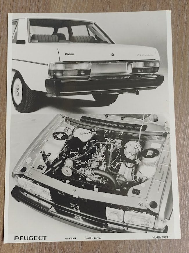 Peugeot 604 Diesel Turbo persfoto, Ophalen of Verzenden, Nieuw, Peugeot